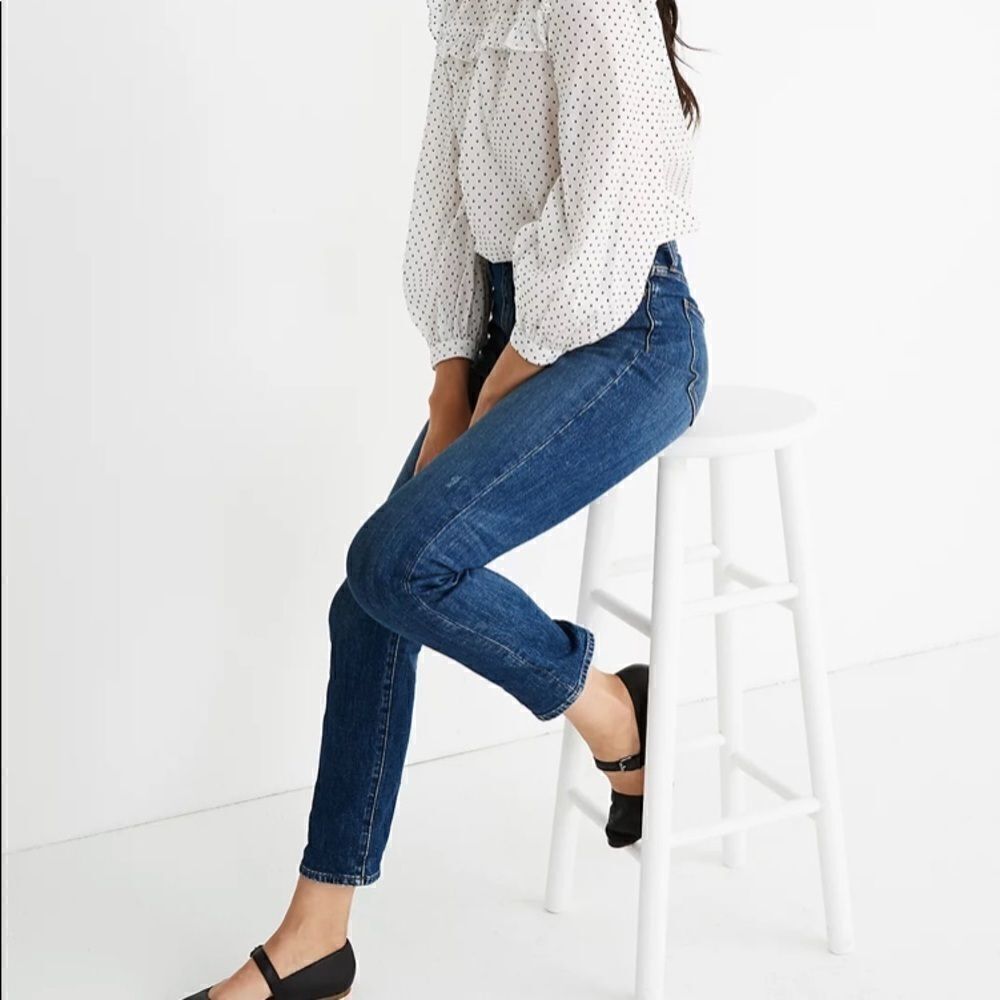 Madewell “The High-Rise Slim Crop Boyjean in
Barksdale Wash”! - Picture 4 of 12